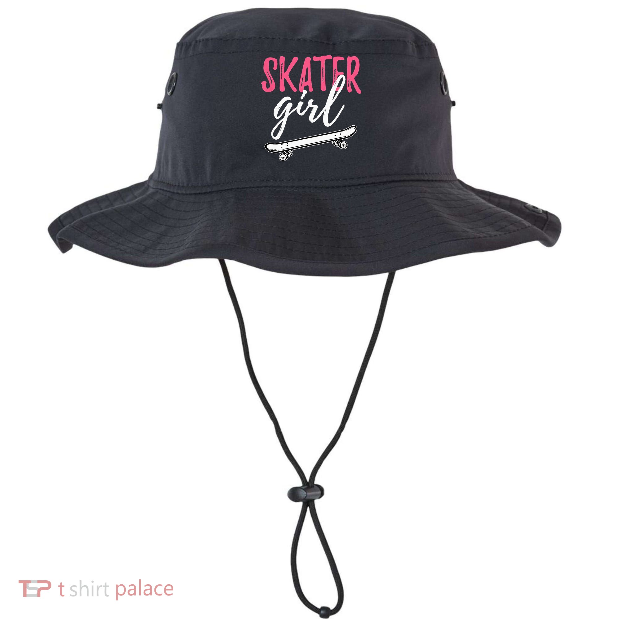Skater Girl Skateboarding Skateboard Gift Bucket Hat