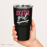 Skater Girl Skateboarding Skateboard Gift Tumbler thumb 2