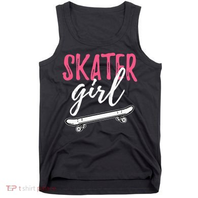 Skater Girl Skateboarding Skateboard Gift Tank Top