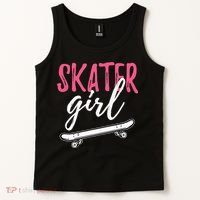 Skater Girl Skateboarding Skateboard Gift Tank Top thumb 2