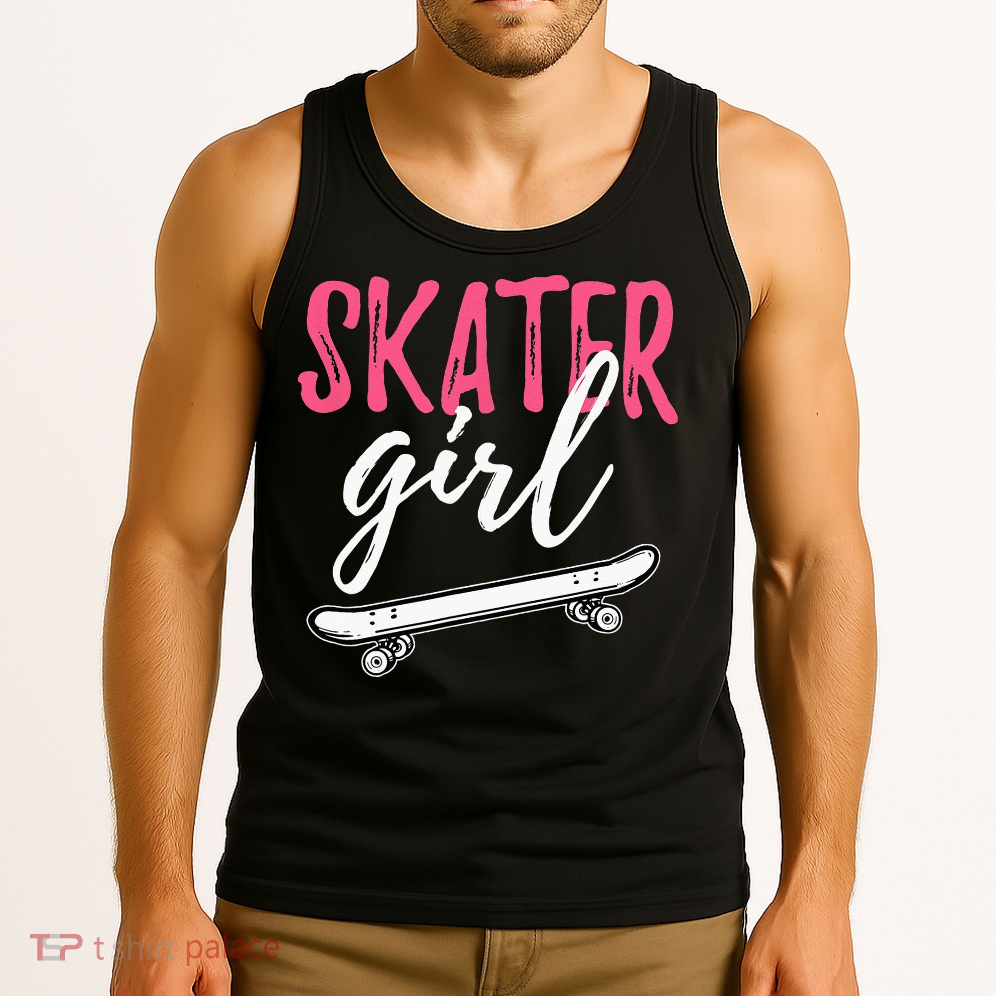 Skater Girl Skateboarding Skateboard Gift Tank Top