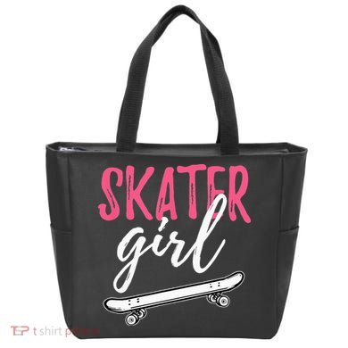 Skater Girl Skateboarding Skateboard Gift Tote Bag