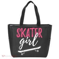 Skater Girl Skateboarding Skateboard Gift Tote Bag thumb 0