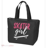 Skater Girl Skateboarding Skateboard Gift Tote Bag thumb 3