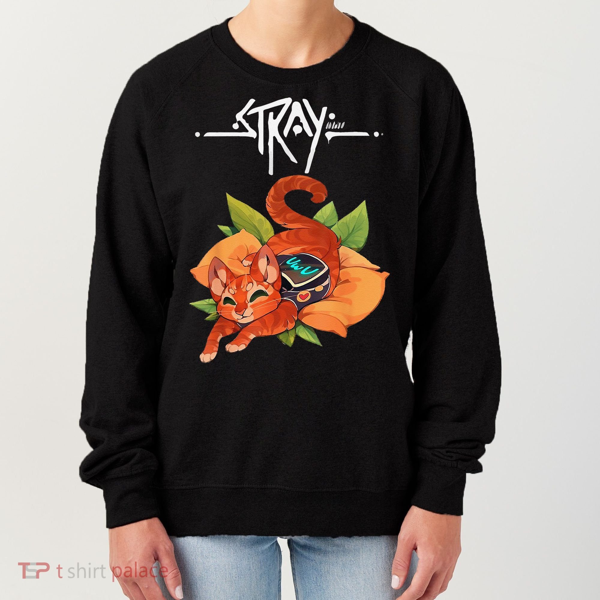 Stray Game Stray Video Game Funny Cat Game Women's Sweatshirt