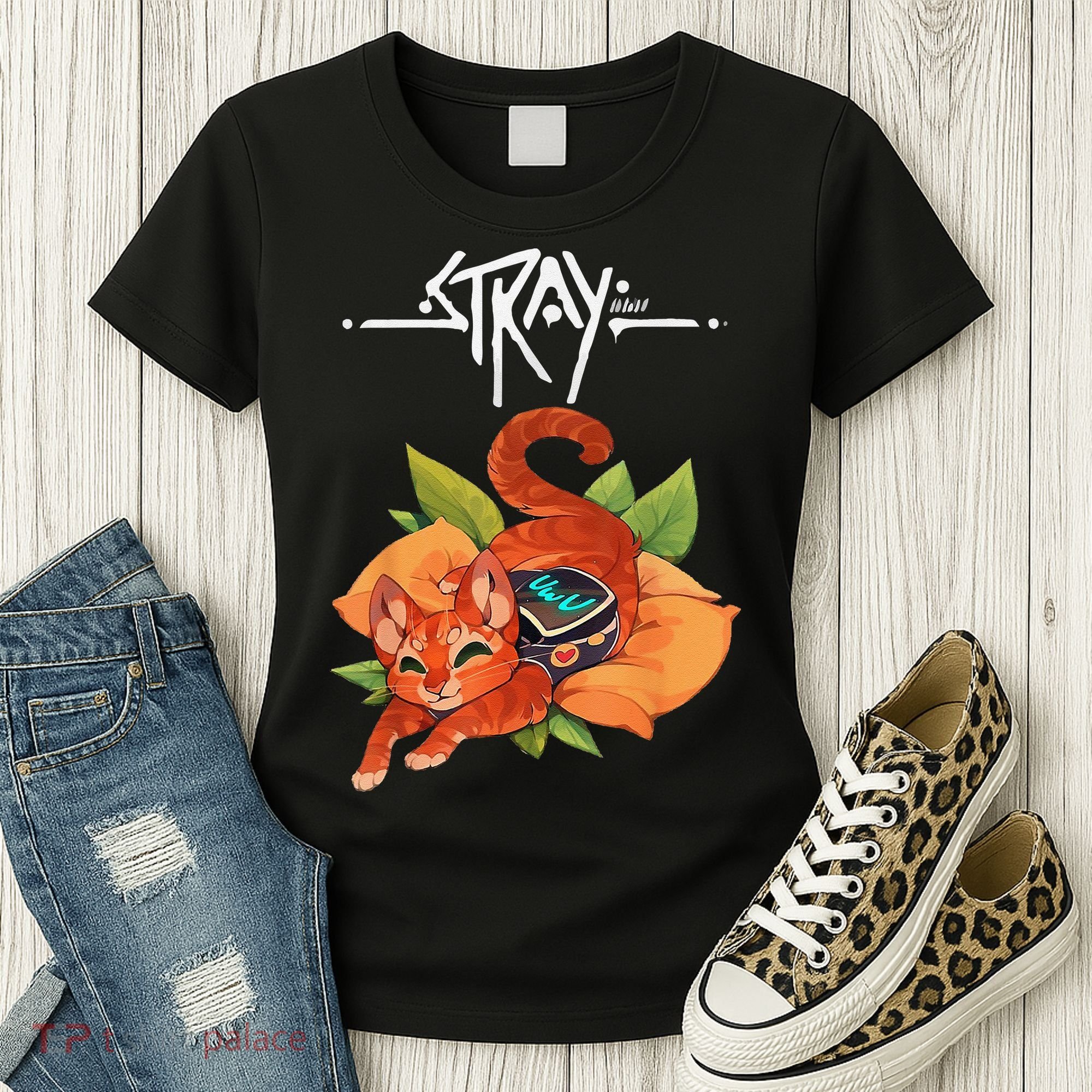 Stray Game Stray Video Game Funny Cat Game Women's T-Shirt
