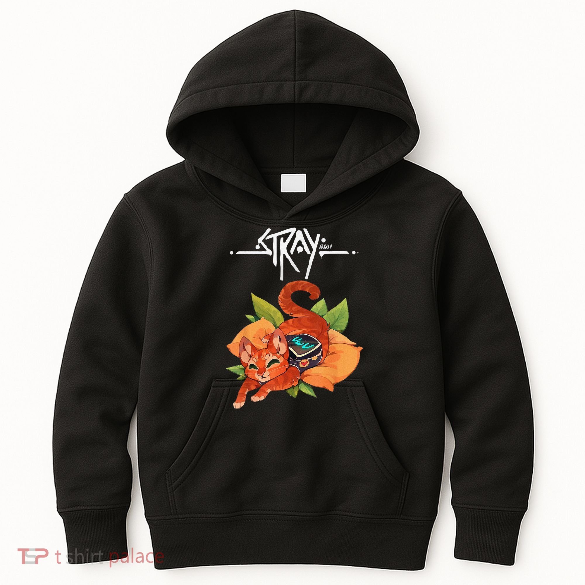 Stray Game Stray Video Game Funny Cat Game Kids Hoodie