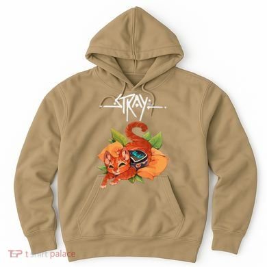Stray Game Stray Video Game Funny Cat Game Hoodie