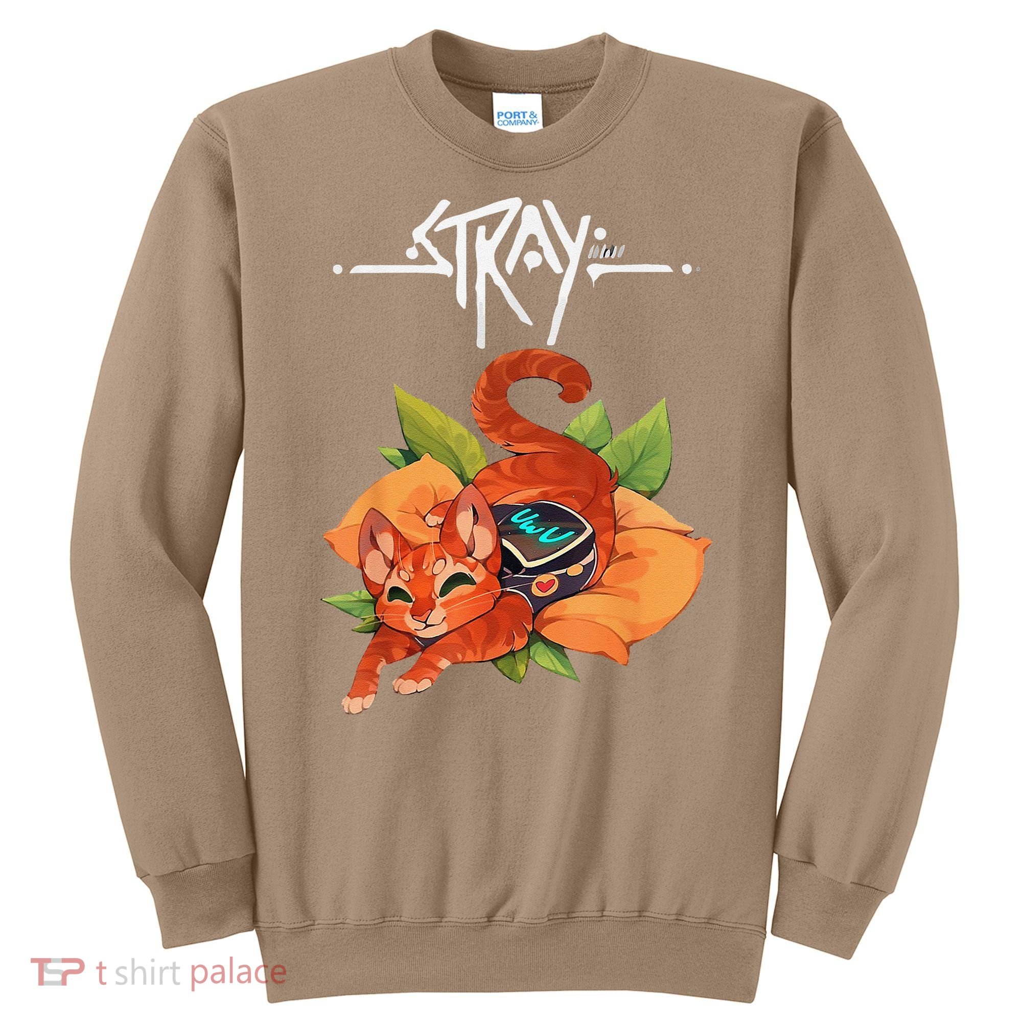 Stray Game Stray Video Game Funny Cat Game Sweatshirt