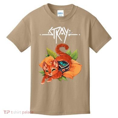Stray Game Stray Video Game Funny Cat Game Kids T-Shirt