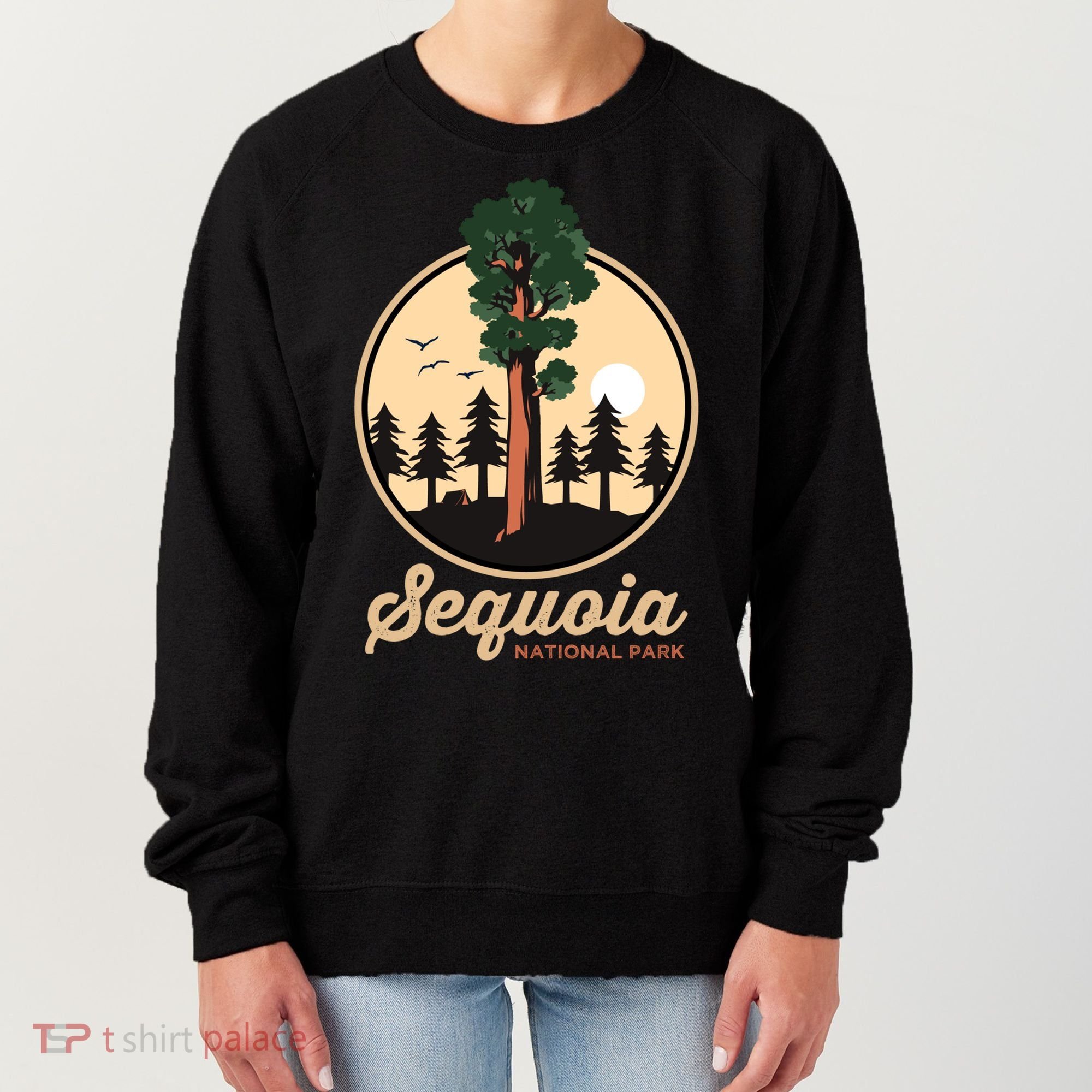 Sequoia General Sher Tree Camping Sequoia National Park Cute Gift Women's Sweatshirt