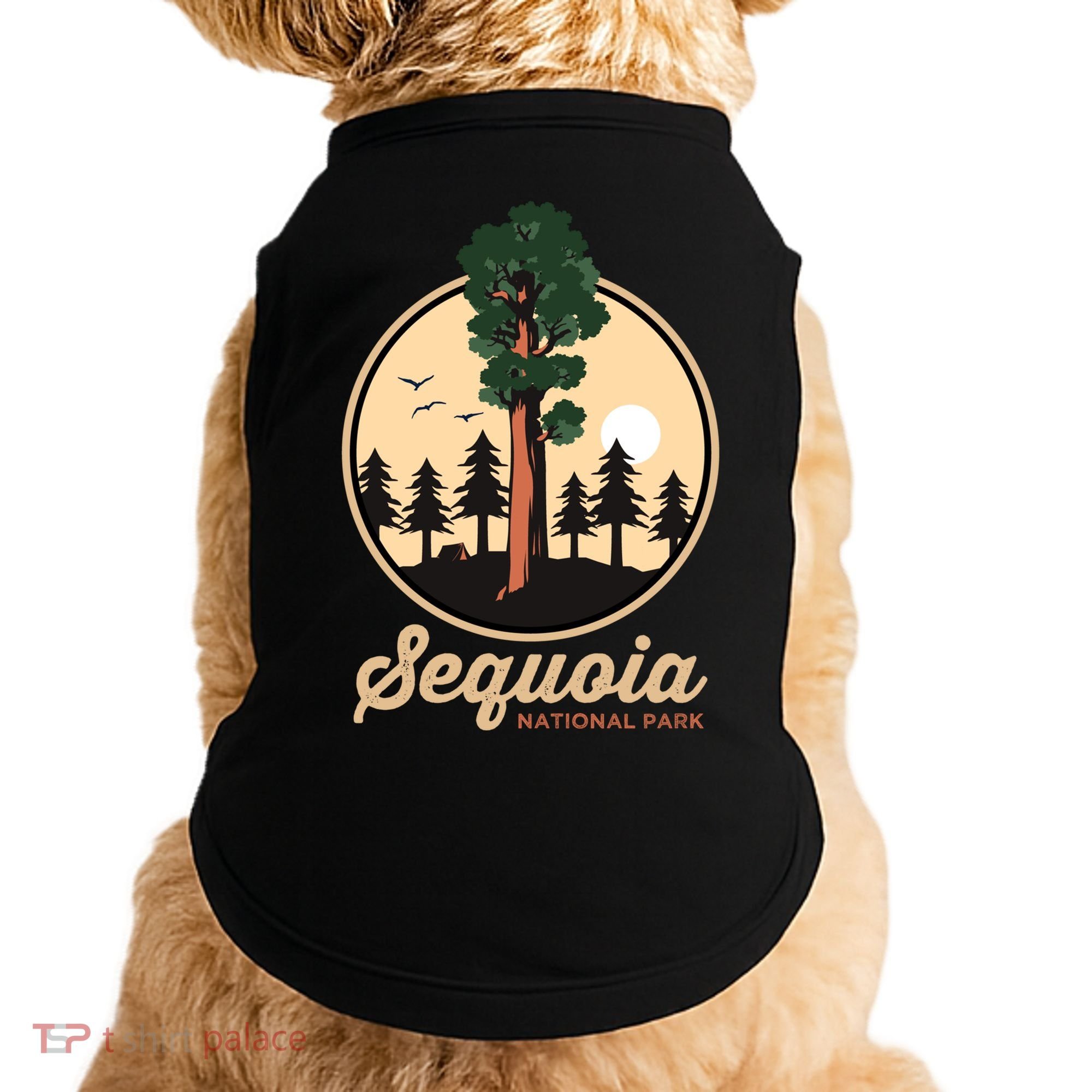 Sequoia General Sher Tree Camping Sequoia National Park Cute Gift Doggie Tank