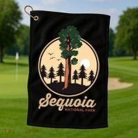 Sequoia General Sher Tree Camping Sequoia National Park Cute Gift Golf Towel thumb 1