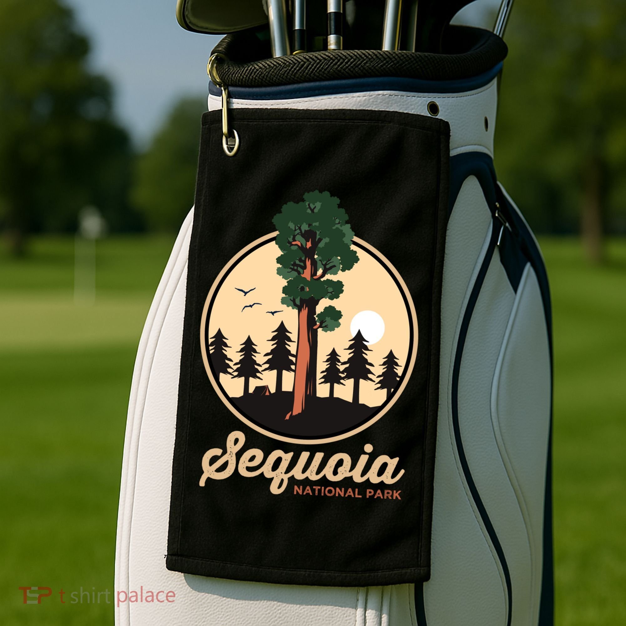 Sequoia General Sher Tree Camping Sequoia National Park Cute Gift Golf Towel