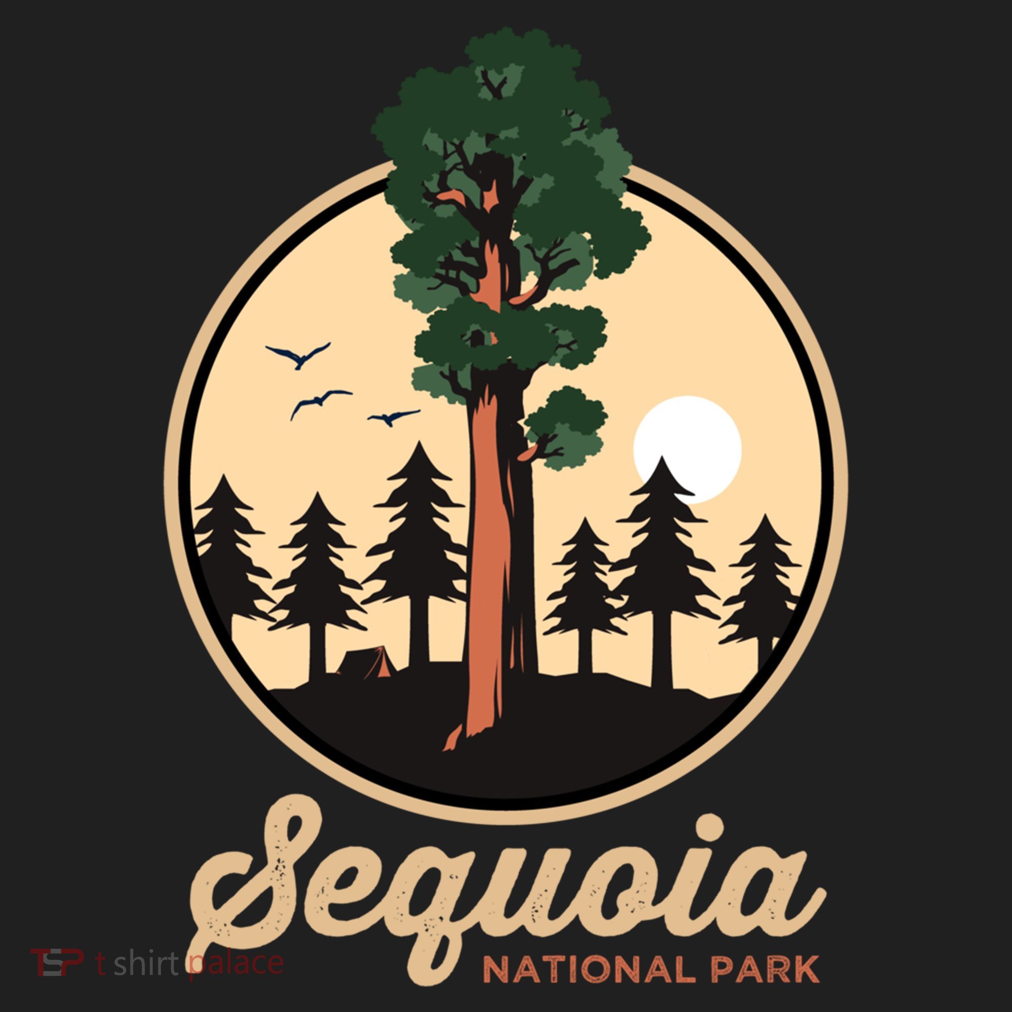 Sequoia General Sher Tree Camping Sequoia National Park Cute Gift Golf Towel