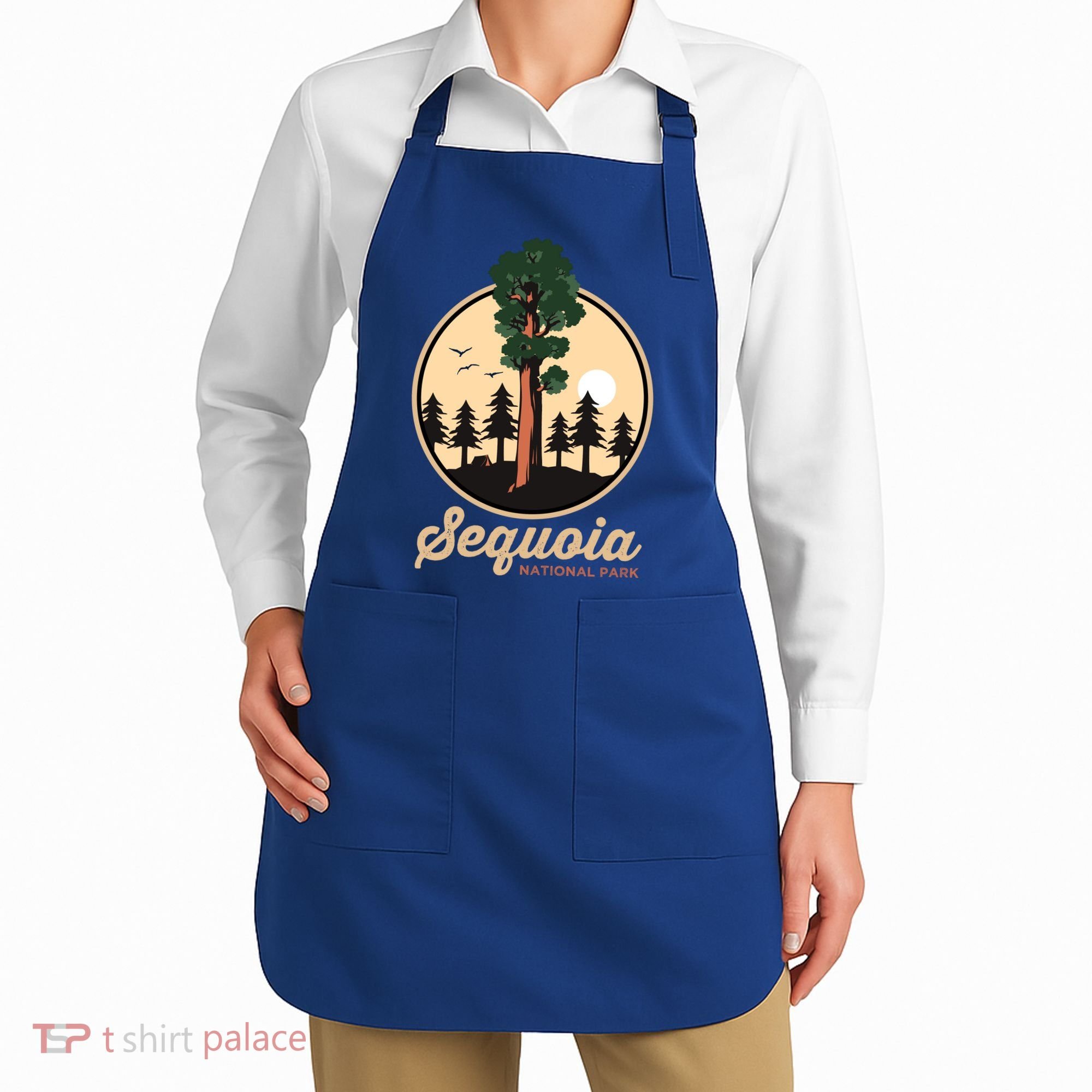 Sequoia General Sher Tree Camping Sequoia National Park Cute Gift Apron