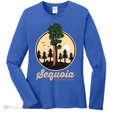 Sequoia General Sher Tree Camping Sequoia National Park Cute Gift Women's Long Sleeve Shirt