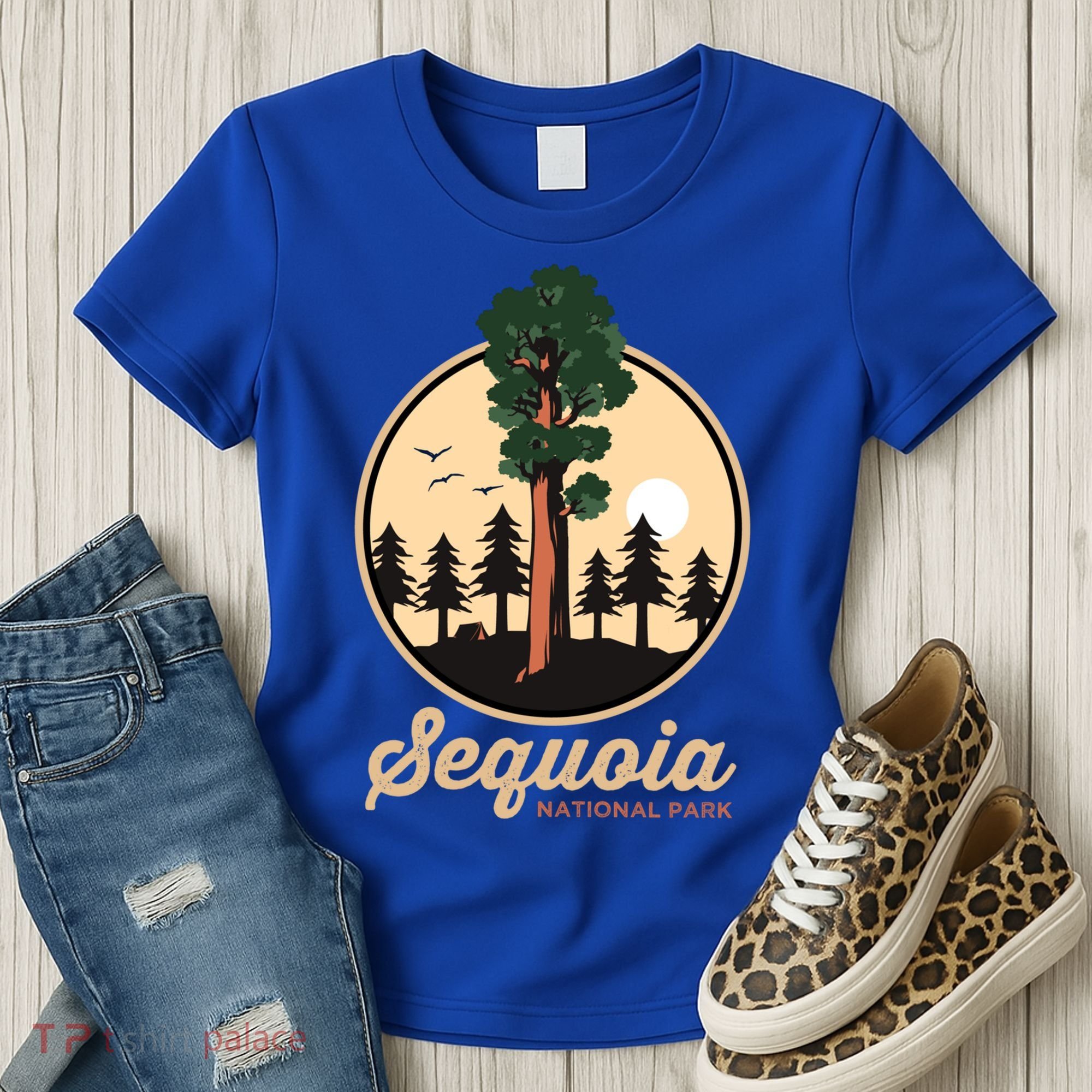 Sequoia General Sher Tree Camping Sequoia National Park Cute Gift Women's T-Shirt
