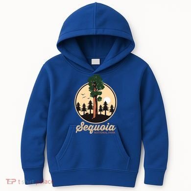 Sequoia General Sher Tree Camping Sequoia National Park Cute Gift Kids Hoodie