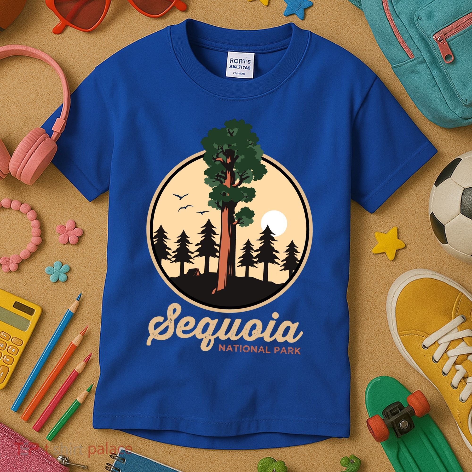Sequoia General Sher Tree Camping Sequoia National Park Cute Gift Kids T-Shirt