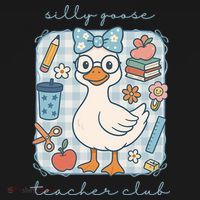 Silly Goose Teacher Club Funny Back To School Backpack thumb 2