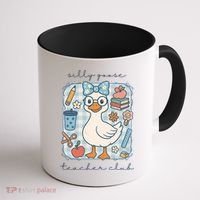 Silly Goose Teacher Club Funny Back To School Coffee Mug thumb 1