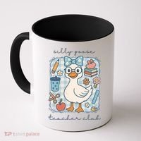 Silly Goose Teacher Club Funny Back To School Coffee Mug thumb 0