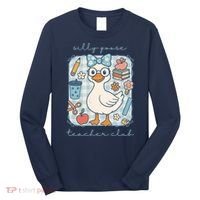 Silly Goose Teacher Club Funny Back To School Long Sleeve Shirt thumb 0