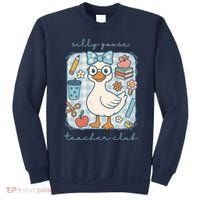 Silly Goose Teacher Club Funny Back To School Sweatshirt thumb 0
