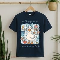 Silly Goose Teacher Club Funny Back To School T-Shirt thumb 2