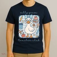 Silly Goose Teacher Club Funny Back To School T-Shirt thumb 3