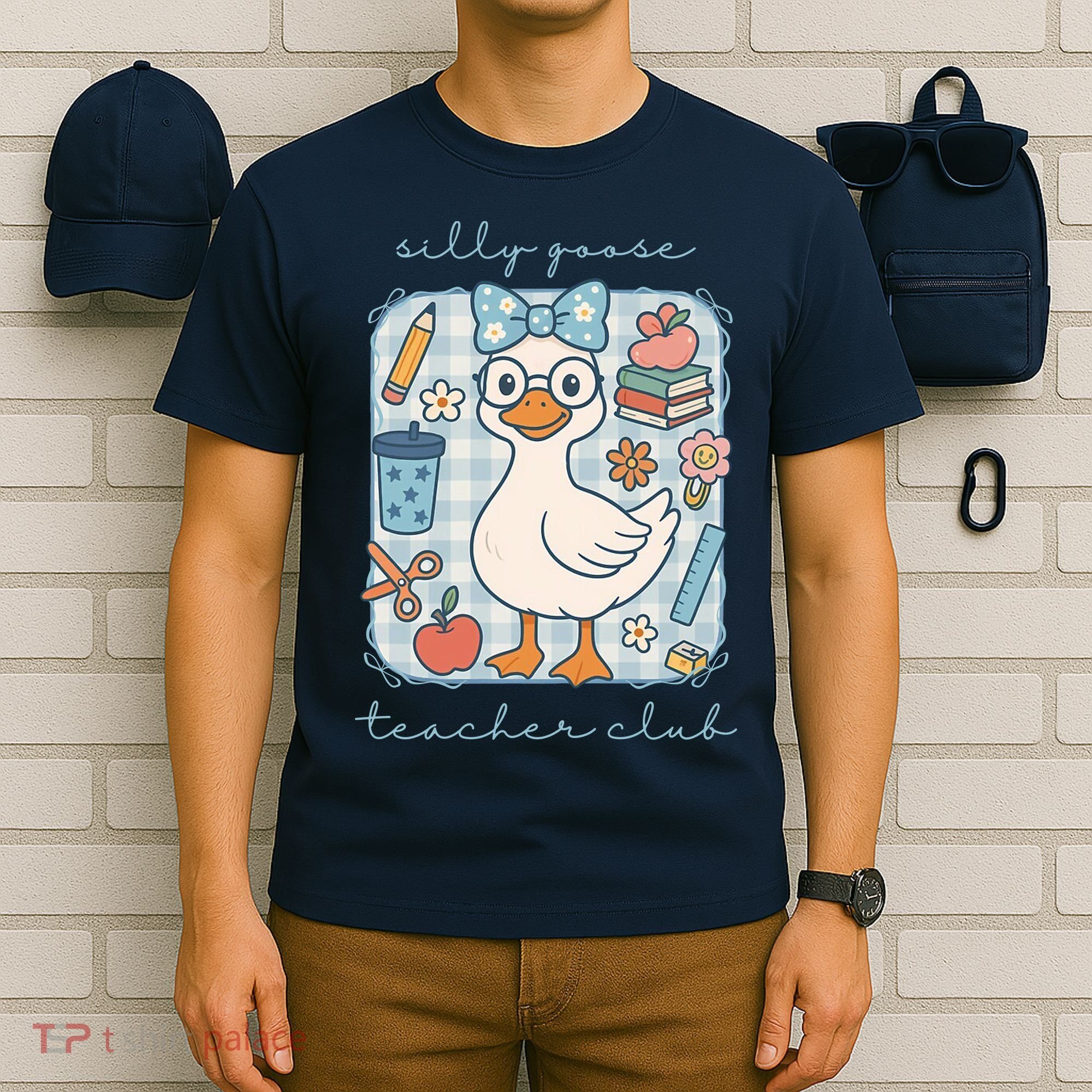 Silly Goose Teacher Club Funny Back To School T-Shirt