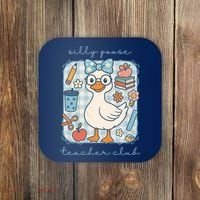 Silly Goose Teacher Club Funny Back To School Coaster thumb 0