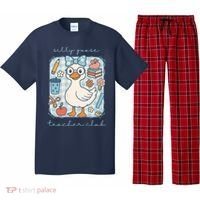 Silly Goose Teacher Club Funny Back To School Pajama Set thumb 0