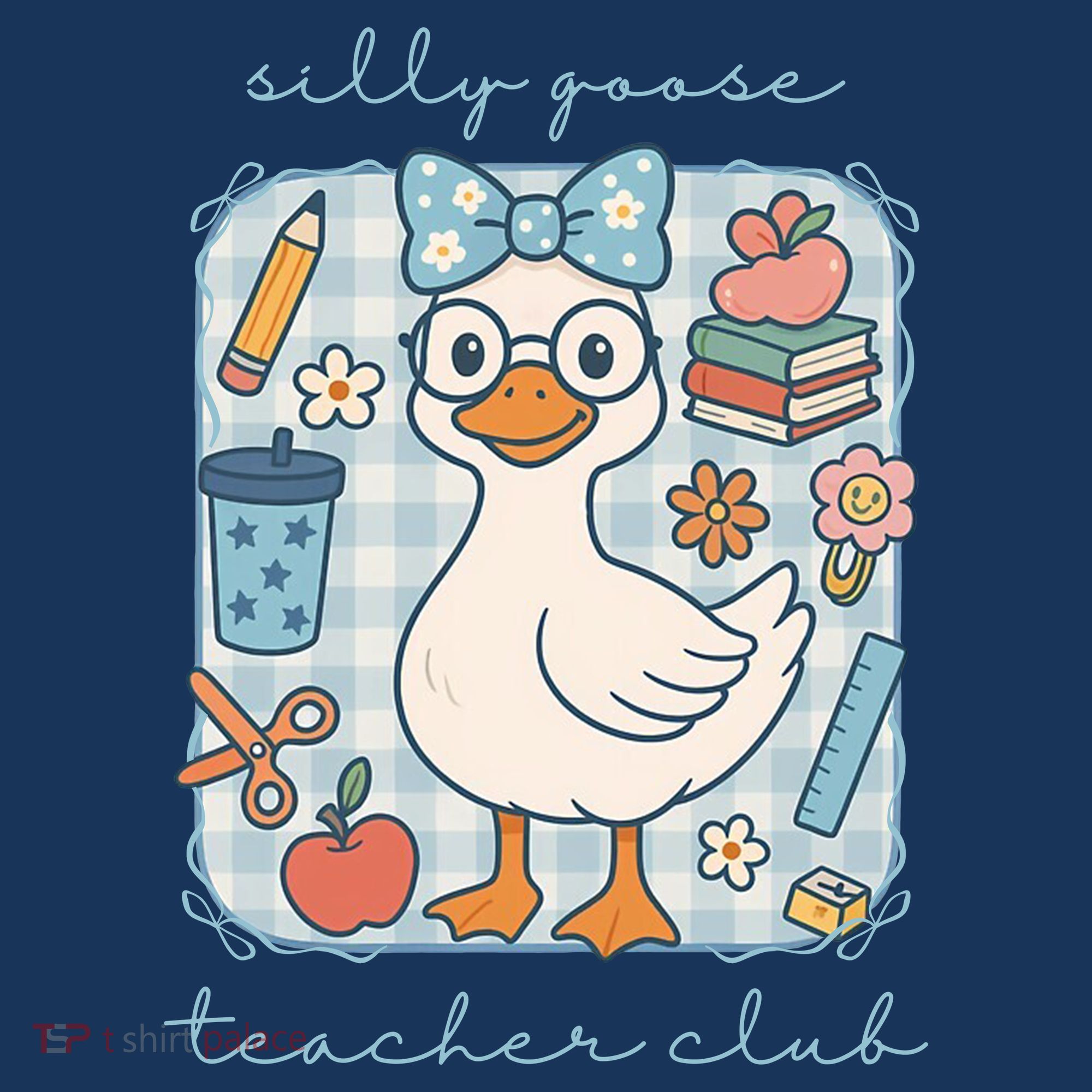 Silly Goose Teacher Club Funny Back To School Women's Hoodie