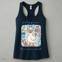 Silly Goose Teacher Club Funny Back To School Women's Tank Top thumb 3