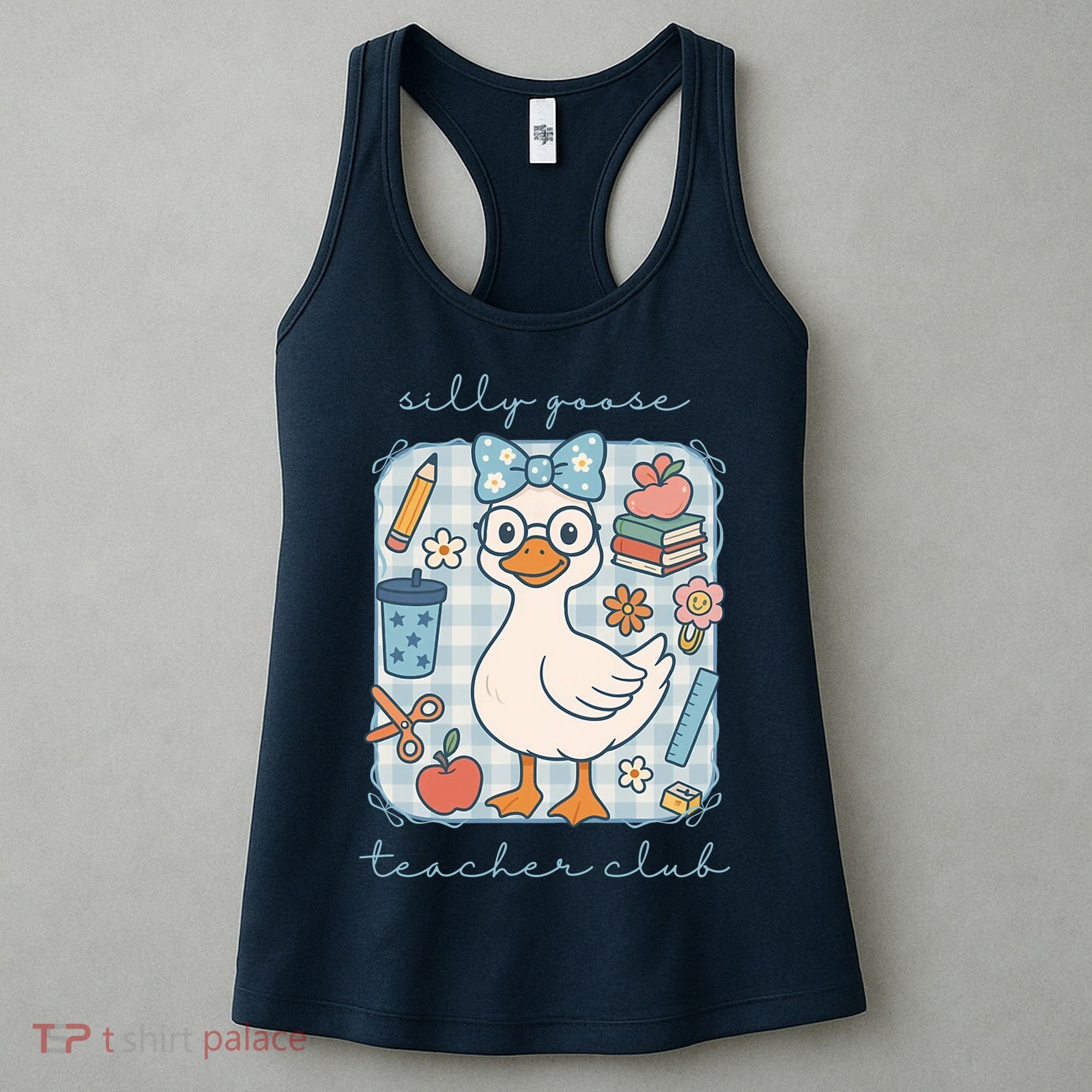 Silly Goose Teacher Club Funny Back To School Women's Tank Top