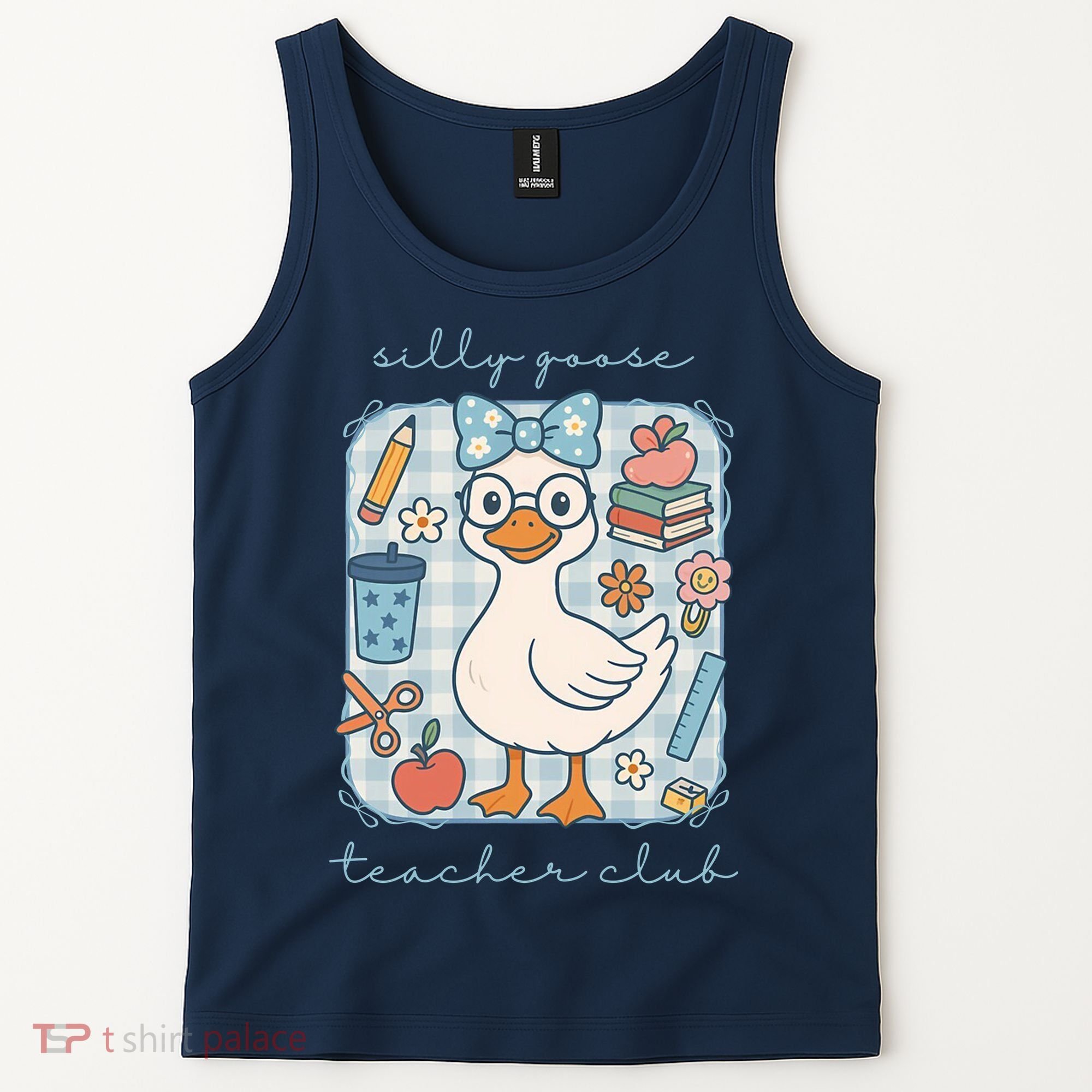 Silly Goose Teacher Club Funny Back To School Tank Top