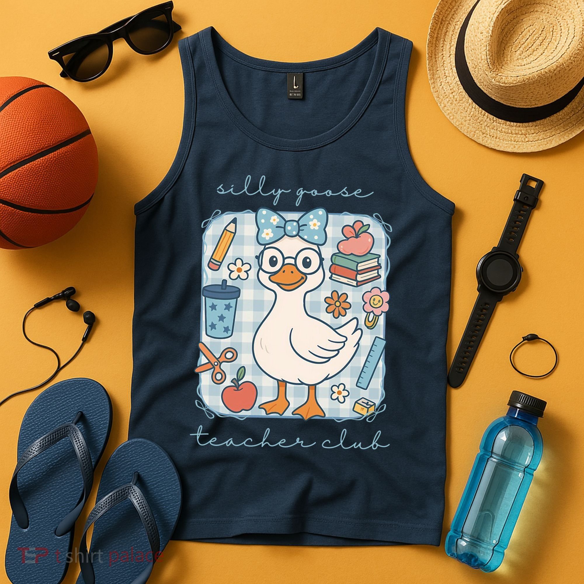 Silly Goose Teacher Club Funny Back To School Tank Top