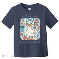 Silly Goose Teacher Club Funny Back To School Toddler T-Shirt thumb 0