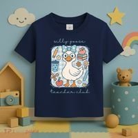Silly Goose Teacher Club Funny Back To School Toddler T-Shirt thumb 3