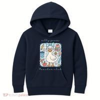 Silly Goose Teacher Club Funny Back To School Kids Hoodie thumb 0