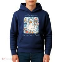 Silly Goose Teacher Club Funny Back To School Kids Hoodie thumb 4