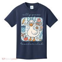 Silly Goose Teacher Club Funny Back To School Kids T-Shirt thumb 0