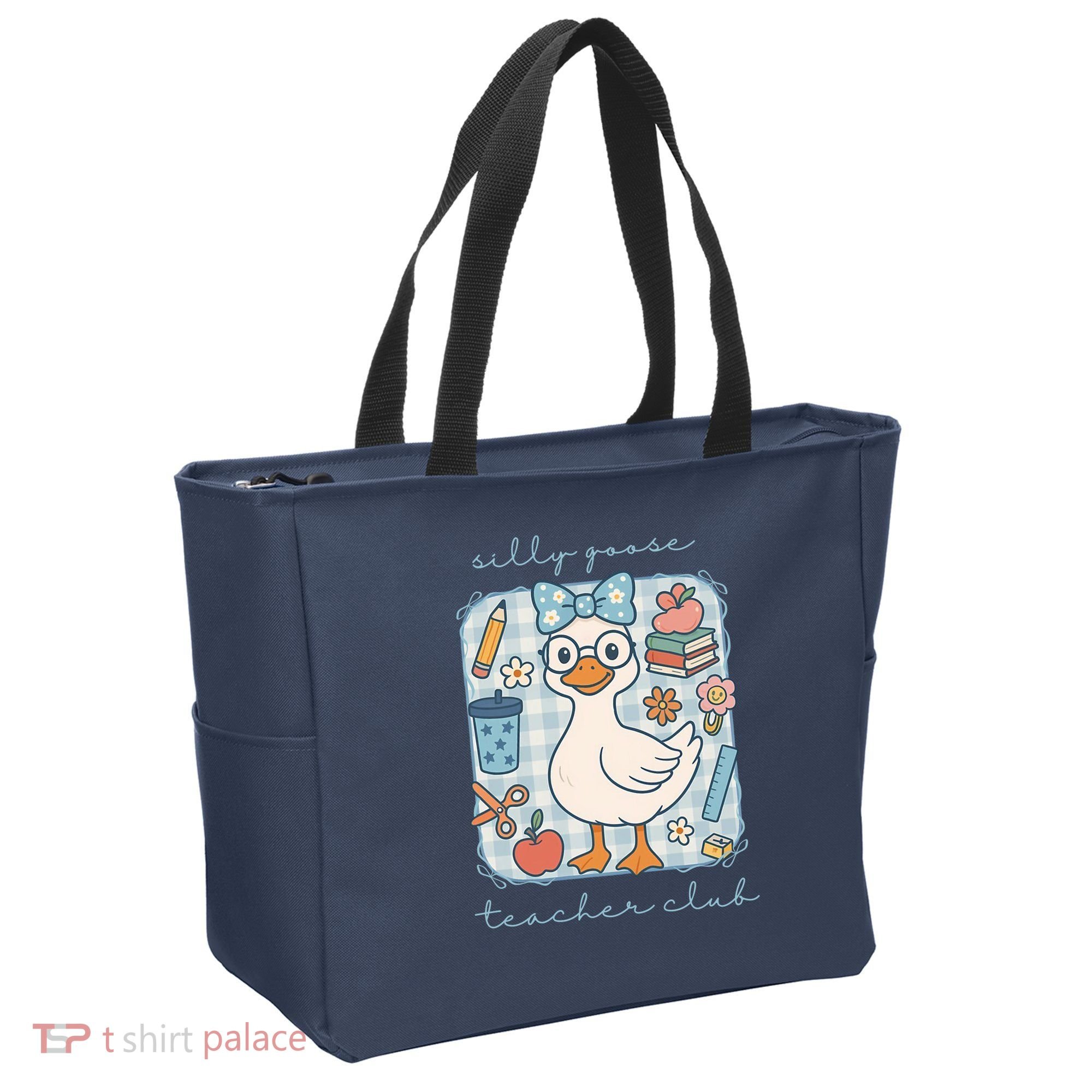 Silly Goose Teacher Club Funny Back To School Tote Bag