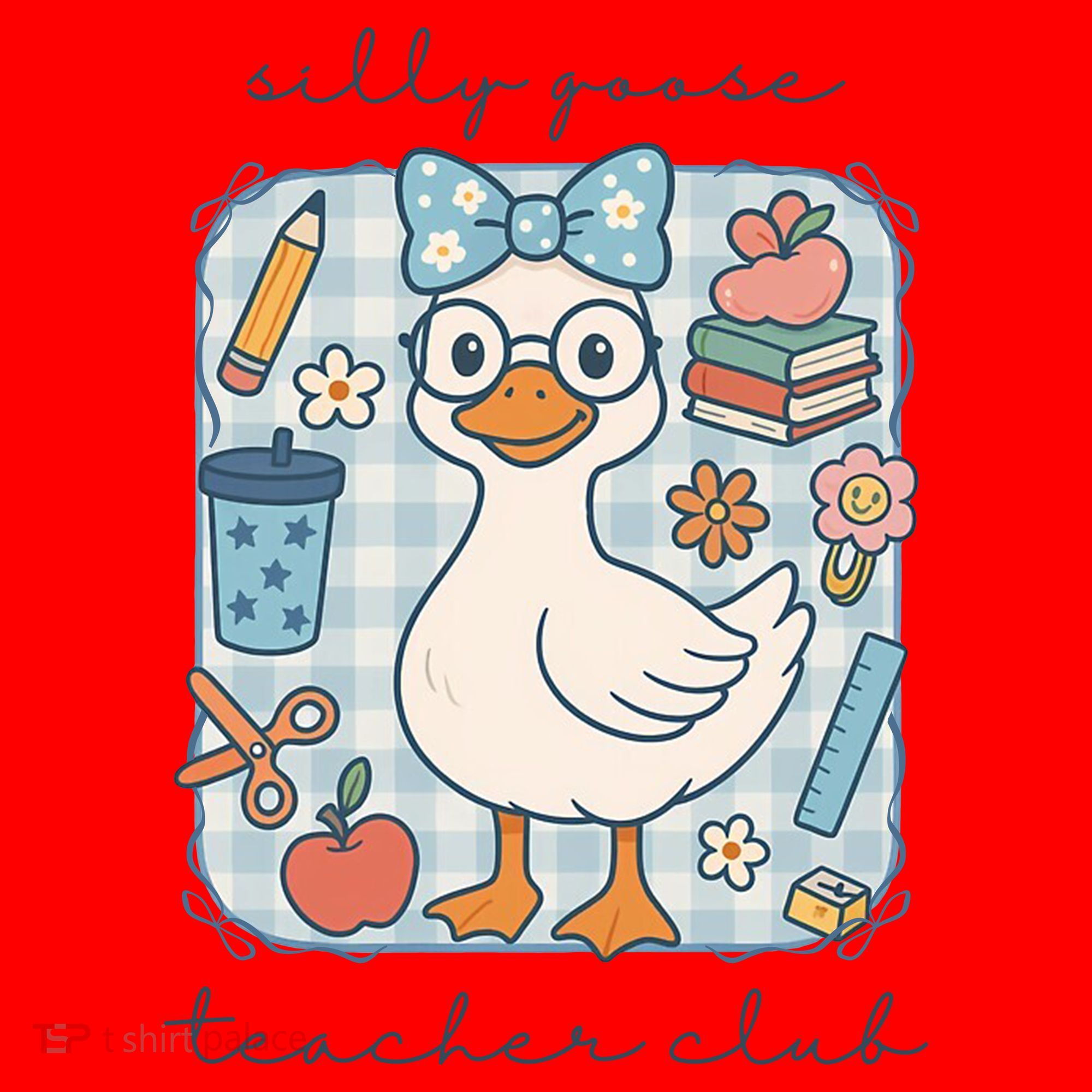 Silly Goose Teacher Club Funny Back To School Santa Hat