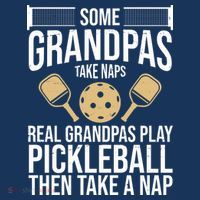 Some Grandpas Take Naps Real Grandpas Play Pickleball Funny Women's Hoodie thumb 2