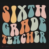 Sixth Grade Teacher Back To School Groovy Retro 6Th Grade Meaningful Gift Backpack thumb 2