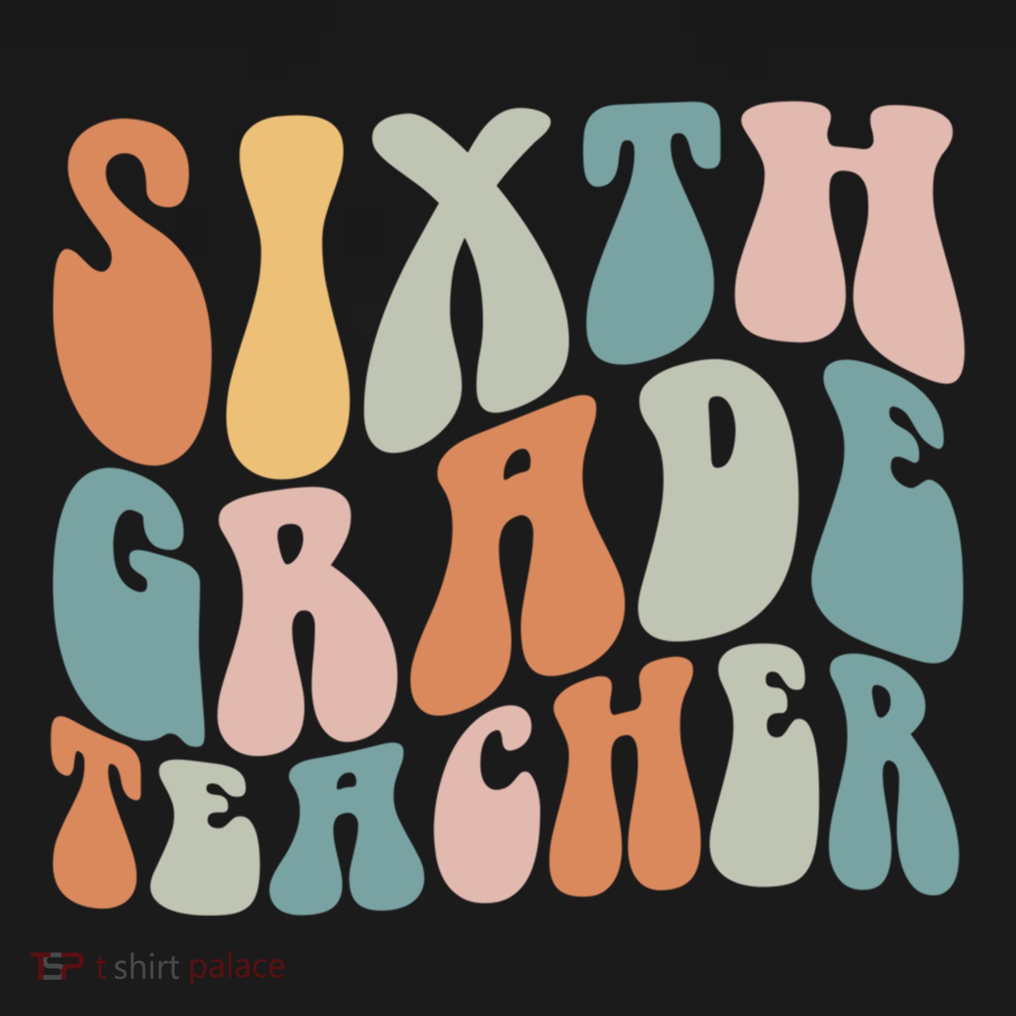 Sixth Grade Teacher Back To School Groovy Retro 6Th Grade Meaningful Gift Women's Hoodie