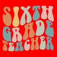 Sixth Grade Teacher Back To School Groovy Retro 6Th Grade Meaningful Gift Santa Hat thumb 1